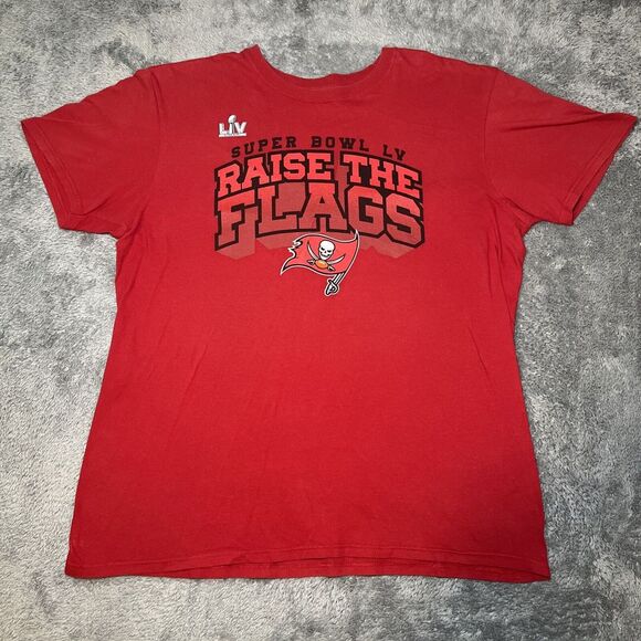 Other - Tampa Bay Buccaneers Super Bowl LV Raise The Flags Short Sleeve Men's Large